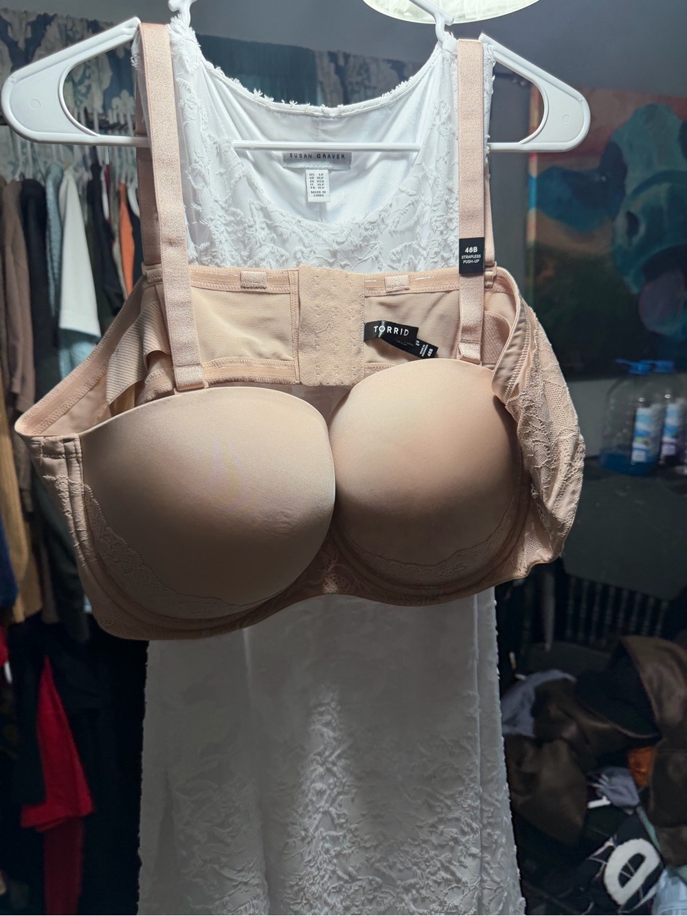 torrid Dusty Blush Strapless Convertible Bra